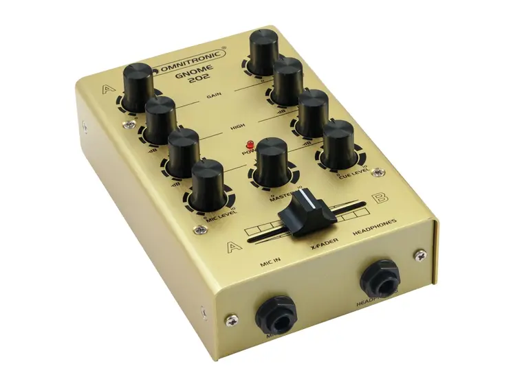 OMNITRONIC GNOME-202 Mini mixer gold 